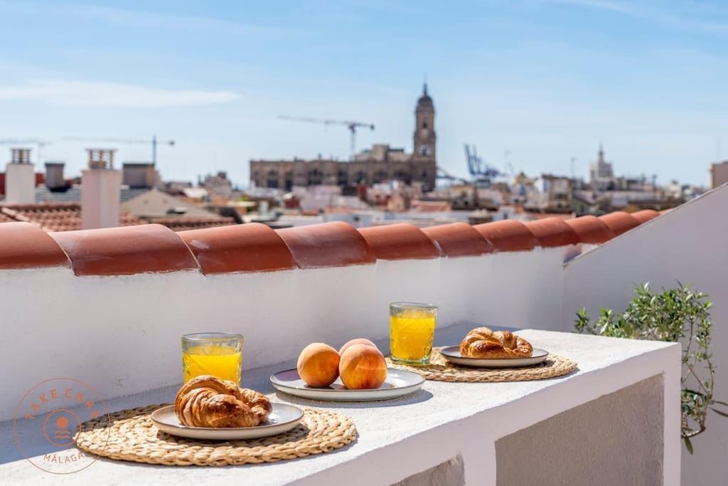 Casa La Terraza With Big Rooftop Terrace Малага Екстер'єр фото