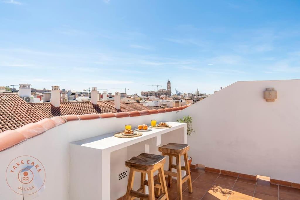 Casa La Terraza With Big Rooftop Terrace Малага Екстер'єр фото